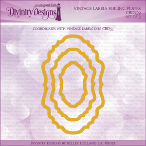 VINTAGE LABELS FOILING PLATES - *SEE NOTE BELOW