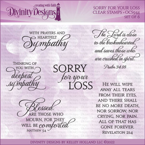 SORRY FOR YOUR LOSS (CLEAR STAMPS) SORRY FOR YOUR LOSS (CLEAR STAMPS)