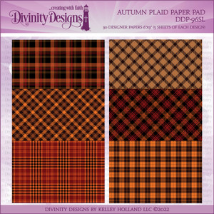 AUTUMN PLAID PAPER PAD - SLIMLINE SIZED 6X9 AUTUMN PLAID PAPER PAD - SLIMLINE SIZED 6X9