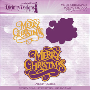 MERRY CHRISTMAS 2 FOILING/DIE DUO - *SEE NOTE BELOW MERRY CHRISTMAS 2 FOILING/DIE DUO - *SEE NOTE BELOW