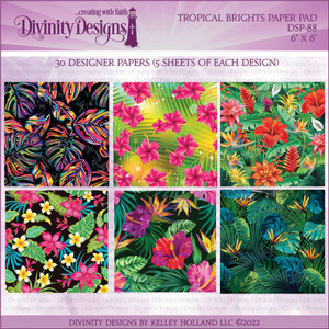 TROPICAL BRIGHTS 6X6 PAPER PAD TROPICAL BRIGHTS 6X6 PAPER PAD
