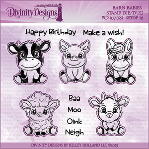BARN BABIES (STAMP/DIE DUOS - CLEAR STAMPS) BARN BABIES (STAMP/DIE DUOS - CLEAR STAMPS)