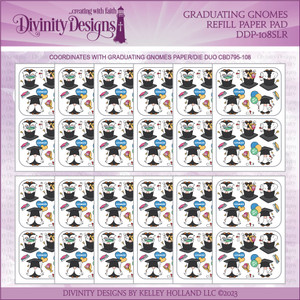 GRADUATING GNOMES REFILL PAPER PAD - SLIMLINE SIZED 6X9 GRADUATING GNOMES REFILL PAPER PAD - SLIMLINE SIZED 6X9