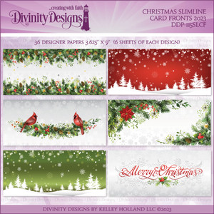 CHRISTMAS SLIMLINE CARD FRONTS 2023 CHRISTMAS SLIMLINE CARD FRONTS 2023