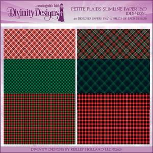 PETITE PLAIDS PAPER PAD - SLIMLINE SIZED 6X9 PETITE PLAIDS PAPER PAD - SLIMLINE SIZED 6X9