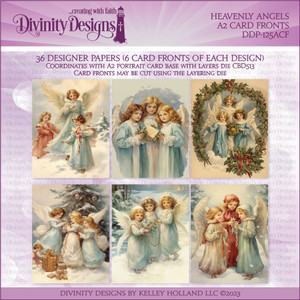 HEAVENLY ANGELS A2 CARD FRONTS HEAVENLY ANGELS A2 CARD FRONTS