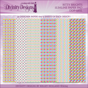 BITTY BRIGHTS PAPER PAD - SLIMLINE SIZED 6X9