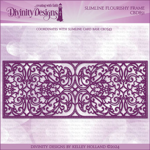 SLIMLINE FLOURISHY FRAME DIE SLIMLINE FLOURISHY FRAME DIE