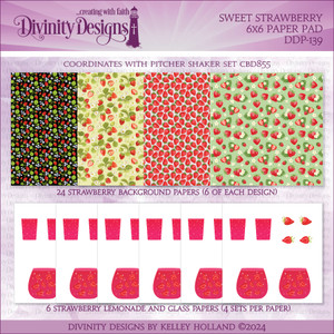 SWEET STRAWBERRY 6x6 PAPER PAD SWEET STRAWBERRY 6x6 PAPER PAD