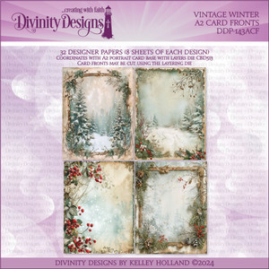 VINTAGE WINTER A2 CARD FRONTS VINTAGE WINTER A2 CARD FRONTS