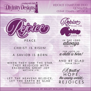 REJOICE (STAMP/DIE DUOS - CLEAR STAMPS) REJOICE (STAMP/DIE DUOS - CLEAR STAMPS)