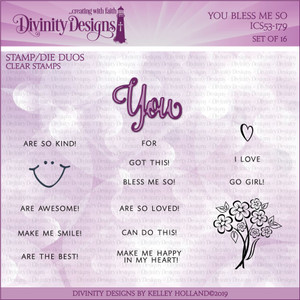 YOU BLESS ME SO (STAMP/DIE DUO) YOU BLESS ME SO (STAMP/DIE DUO)