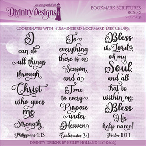 BOOKMARK SCRIPTURES (CLEAR STAMPS) BOOKMARK SCRIPTURES (CLEAR STAMPS)
