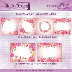 FLORAL 2 GIFT TAGS CARD FRONTS FLORAL 2 GIFT TAGS CARD FRONTS