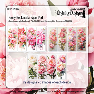 PEONY BOOKMARKS PAPER PAD