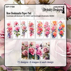 ROSE BOOKMARKS PAPER PAD