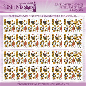 SUNFLOWER GNOMES REFILL PAPER PAD SUNFLOWER GNOMES REFILL PAPER PAD