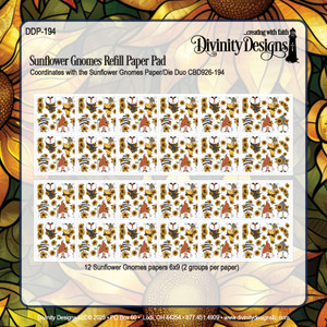 SUNFLOWER GNOMES REFILL PAPER PAD SUNFLOWER GNOMES REFILL PAPER PAD