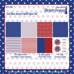 GOD BLESS AMERICA REFILL PAPER PAD GOD BLESS AMERICA REFILL PAPER PAD