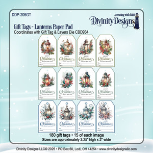 GIFT TAGS - LANTERNS PAPER PAD GIFT TAGS - LANTERNS PAPER PAD