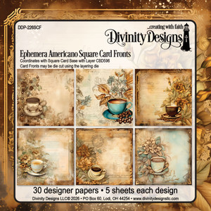EPHEMERA AMERICANO SQUARE CARD FRONTS PAPER PAD