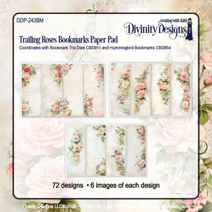 TRAILING ROSES BOOKMARK PAPER PAD