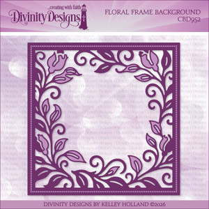 FLORAL FRAME BACKGROUND DIE