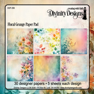 FLORAL GRUNGE PAPER PAD