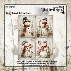 FROSTY FRIENDS A2 CARD FRONTS PAPER PAD