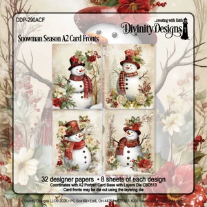 SNOWMAN SEASON A2 CARD FRONTS PAPER PAD