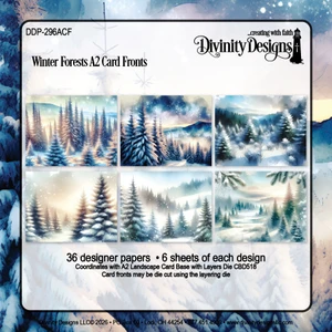 WINTER FORESTS A2 CARD FRONTS PAPER PAD