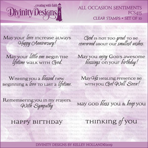 ALL OCCASION SENTIMENTS (CLEAR STAMPS)