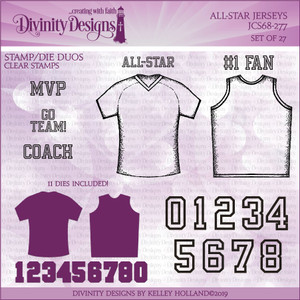 ALL-STAR JERSEYS (STAMP/DIE DUOS-CLEAR STAMPS) ALL-STAR JERSEYS (STAMP/DIE DUOS-CLEAR STAMPS)