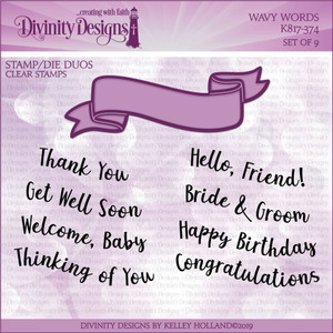 WAVY WORDS (STAMP/DIE DUOS) WAVY WORDS (STAMP/DIE DUOS)
