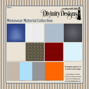 MENSWEAR MATERIAL COLLECTION 6X6 PAPER PAD MENSWEAR MATERIAL COLLECTION 6X6 PAPER PAD