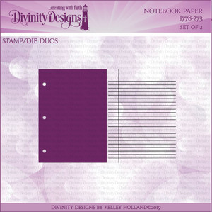 NOTEBOOK PAPER (STAMP/DIE DUOS) NOTEBOOK PAPER (STAMP/DIE DUOS)
