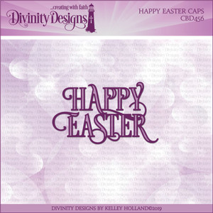 HAPPY EASTER CAPS DIE HAPPY EASTER CAPS DIE