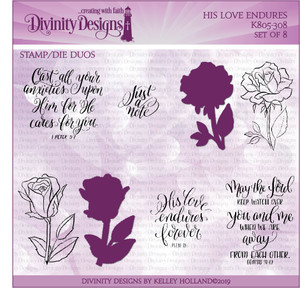 HIS LOVE ENDURES (STAMP/DIE DUOS) HIS LOVE ENDURES (STAMP/DIE DUOS)