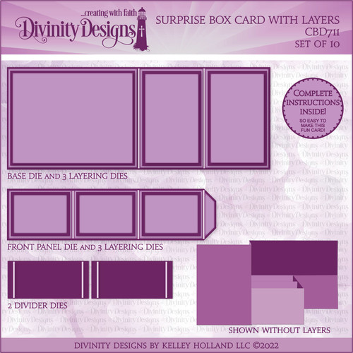 SURPRISE BOX CARD WITH LAYERS DIE