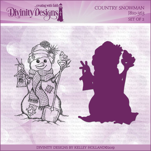 COUNTRY SNOWMAN (STAMP/DIE DUOS)
