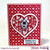 PIERCED HEART BACKGROUND DIE