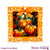 STAINED GLASS PUMPKINS SQUARE CARD FRONTS STAINED GLASS PUMPKINS SQUARE CARD FRONTS