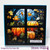 STAINED GLASS PUMPKINS SQUARE CARD FRONTS STAINED GLASS PUMPKINS SQUARE CARD FRONTS