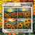 STAINED GLASS SUNFLOWER SCENES A2 CARD FRONTS