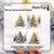 WATERCOLOR CHRISTMAS TREES A2 CARD FRONTS PAPER PAD - BB MEMBERS ONLY
