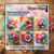 BRILLIANT BLOOMS SQUARE CARD FRONTS PAPER PAD