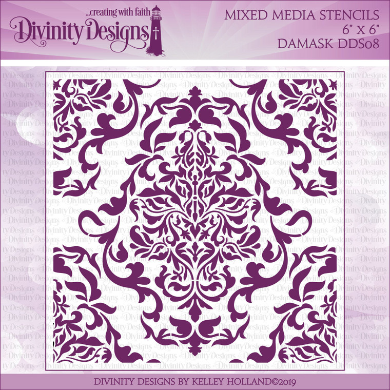 DAMASK (MIXED MEDIA STENCILS)