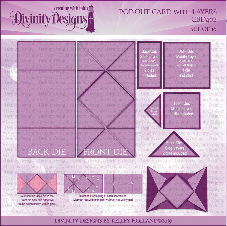 POP OUT CARD WITH LAYERS DIES