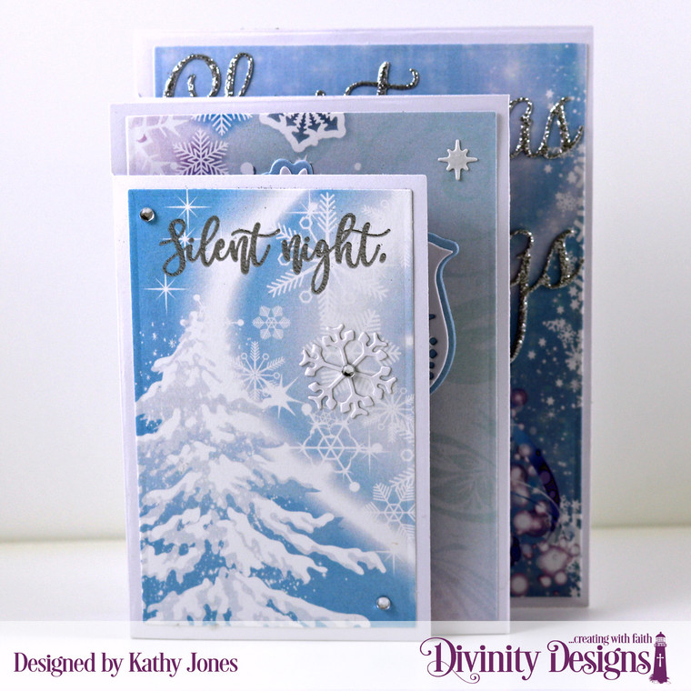 FOUR PANEL CARD WITH LAYERS DIE