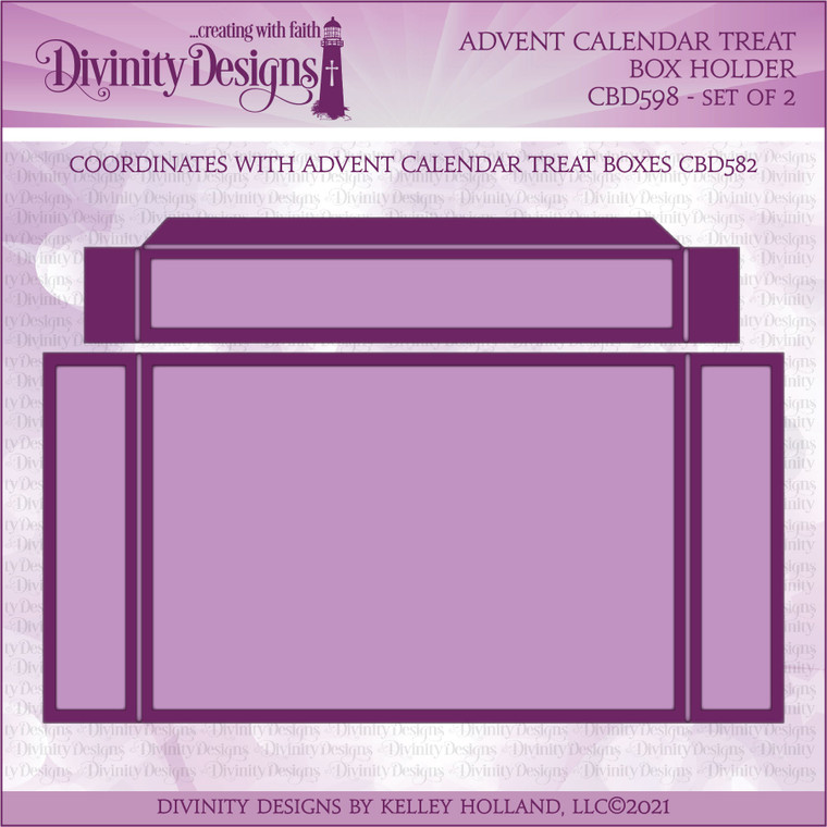 ADVENT CALENDAR TREAT BOX HOLDER DIE  *SEE NOTE BELOW